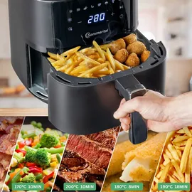 sommertal Heißluftfritteuse HF400 schwarz