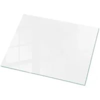 Tulup Tischplatte Weiß, Glas 80x60x0.4 cm Esszimmer, Tische, Esstische,