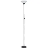 MeineWunschleuchte LED Deckenfluter, Silbergrau, Höhe 180cm