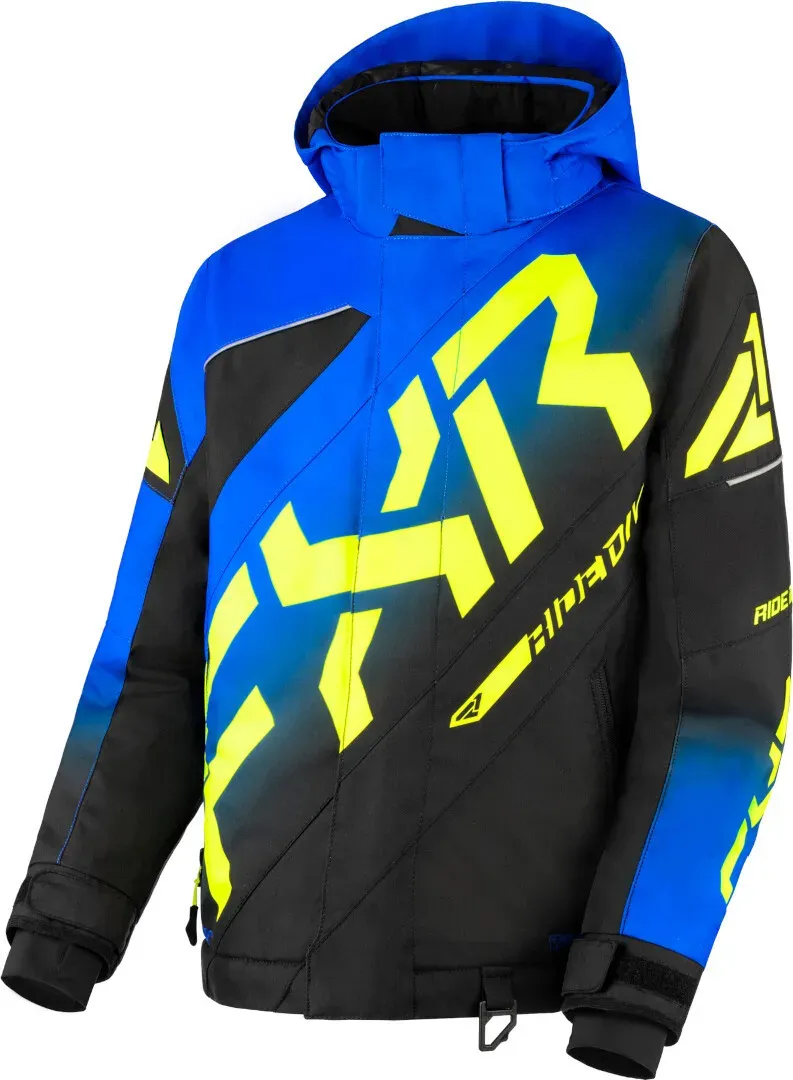 FXR CX Jugend Snowmobil Jacke, schwarz-grau-rot, Größe 36