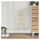 vidaXL Metall Weihnachtsbaum Gold 90 cm
