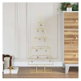 vidaXL Metall Weihnachtsbaum Gold 90 cm