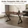 stilvora Esstisch 180 x 75 x 90 cm Walnussfarben/schwarz