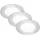 Di-Ka LED Einbauleuchte Slank 3er Set chrom-matt Ø 8,5 cm 3W, neutralweiß
