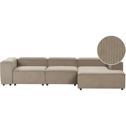 Linksseitiges Ecksofa ARDAL Taupe Linksseitig