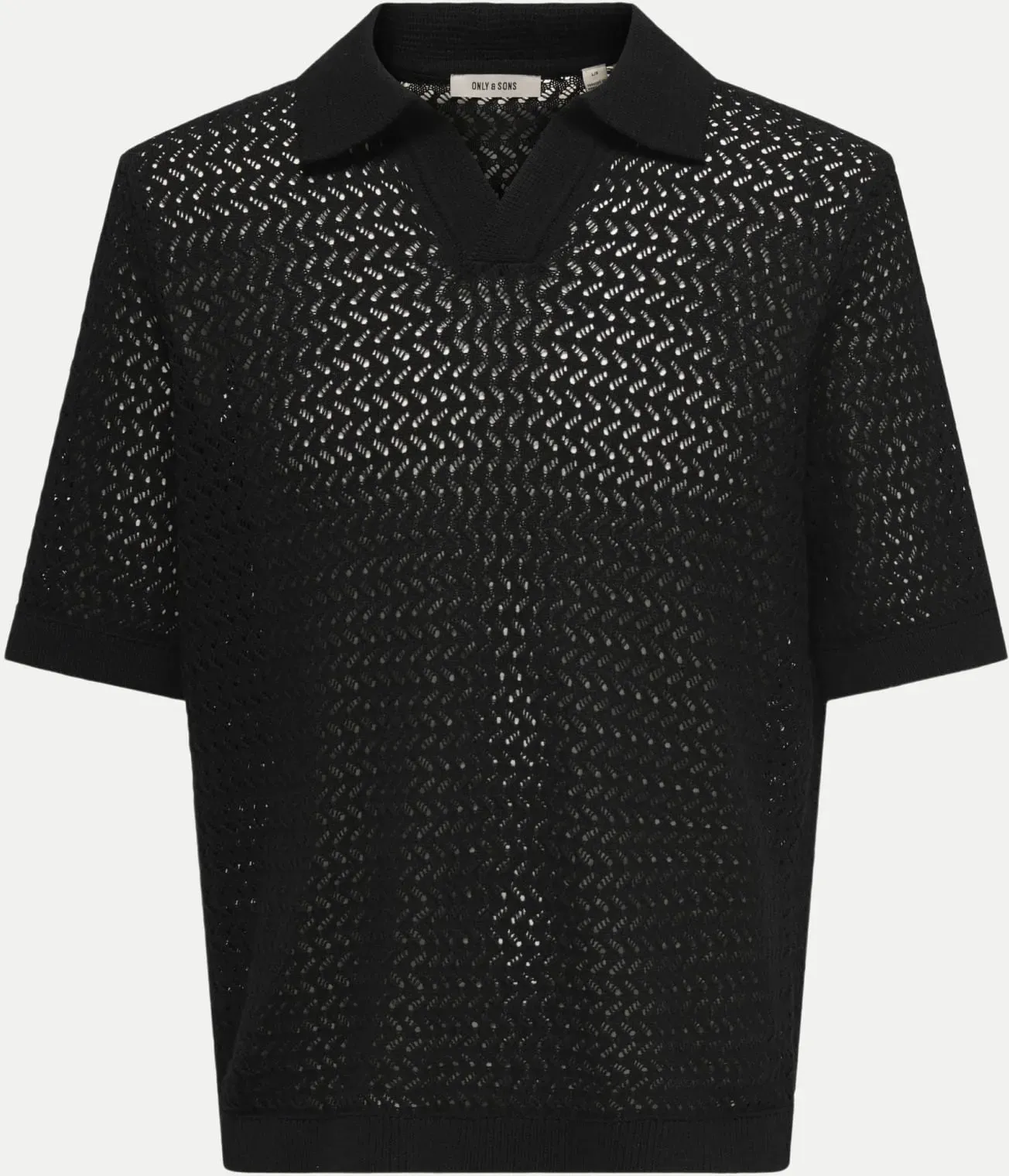 Polo Schwarz L