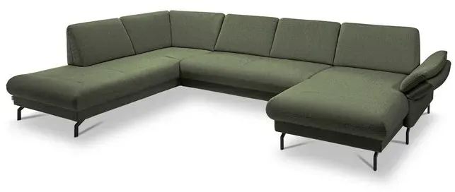 Segmüller Werkstätten Wohnlandschaft Mara02 Stoff Grün