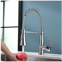 LuxusKollektion Küchenarmatur Wasserhahn Küche Chrom 360° Drehbar mit Brause Mischbatterie