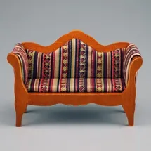Reutter Porzellan Sofa \"Biedermeier\" Miniatur
