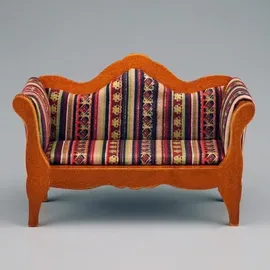 Reutter Porzellan Sofa \"Biedermeier\" Miniatur