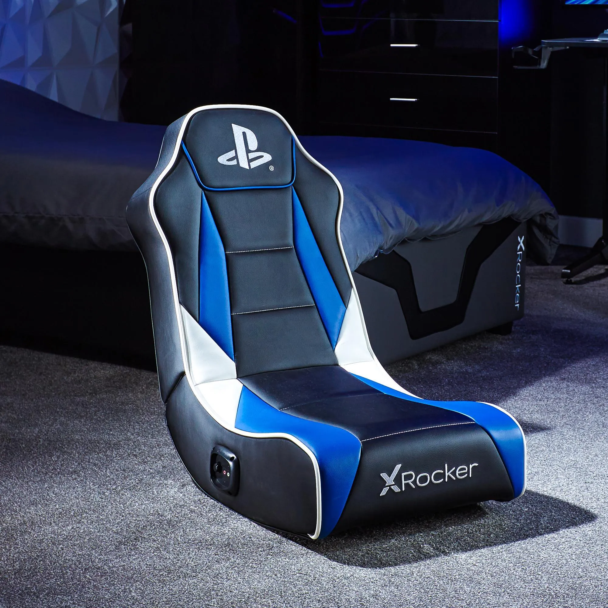 X Rocker Sony Playstation 5 Geist 2.0 Floor Rocker, Kinder Gaming Sessel mit 2.0...