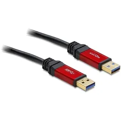 Kabel USB 3.0 A Stecker > USB 3.0 A Stecker Premium Delock - Länge: 1,00 m