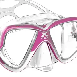 Mares X-vision Mid 2.0 - Tauchmaske - pink/weiß/clear