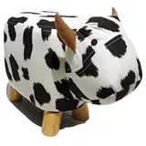 Müller & Herber Kinderhocker Tierhocker onesize Holz braun weiß