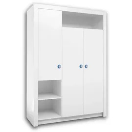 Begabino Kinderträume Kleiderschrank Paula 3-türig weiß