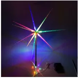 Out of the Blue - Outdoor led Gartenstecker Burst Star, 14 LEDs bunt, Timer,