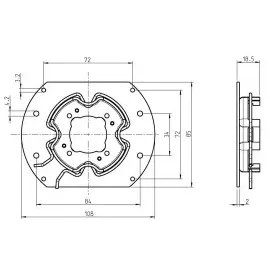 Rademacher 94401506 Click-Antrbsl.f.Kömmerling/Rheau/Thyssen 4015K-06 Deltadore