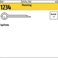 Industrial Quality Supplies ISO 1234 Splinte Messing 1,6 x
