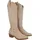 Ital-Design Westernstiefel Damen Hellbraun 39
