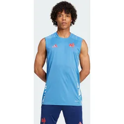 Frankreich Sleeveless Trainingstrikot pastellblau 2XL