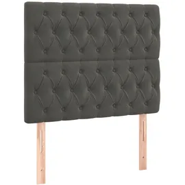vidaXL Boxspringbett 100 x 200 cm Dunkelgrau