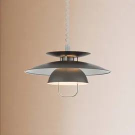 LINDBY Nadija 1-flg. Ø43 cm grau Metall