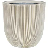 Beliani Chios Ø 31 x 33 cm Beige/Weiß