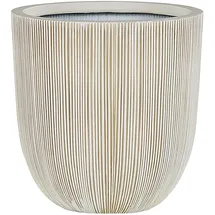 Beliani Chios Ø 31 x 33 cm Beige/Weiß