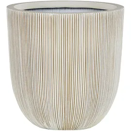 Beliani Chios Ø 31 x 33 cm Beige/Weiß