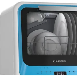 Klarstein Amazonia Mini Tischgeschirrspüler (freistehend, 435 mm breit, Blau)