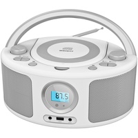 WISCENT Tragbares CD Radio (CD-Player, Boomboxen, UKW Radio, USB, Kopfhöreranschluss, AUX-In),CD Spieler für Kinder und Erwachsene