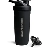 SmartShake Reforce Stainless Steel, 900 ml | 30 oz - Auslaufsicherer Schraubverschluss - BPA-frei - Unisex - Schwarz