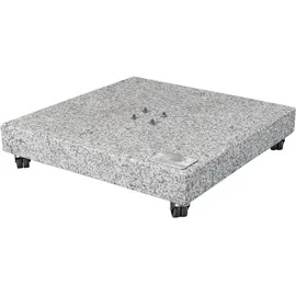 Doppler Granitplatte 80 x 80 x 140 cm für Pendelschirme rollbar
