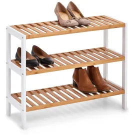Zeller Schuhregal 70 x 26 x 54 cm weiß / weiß