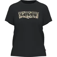 Levi's Damen The Perfect Tee T-Shirt,Batwing Leopard Caviar,M