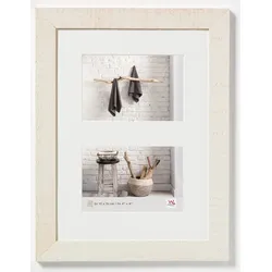 walther + design Home Holz Galerierahmen 2x 10x15 cm CREMEWEISS
