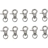 VANZACK Vogelkäfig-Clip-Set 10 Stück Papageienkäfig-türschloss Auslöser-karabinerhaken Leicht Zu Öffnende Schlossschnallen Für Vogelkäfig Metallclips