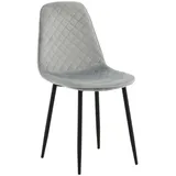 Livetastic Stuhl-Set, Grau, Schwarz, Metall, Textil, zylindrisch, 44x86x52 cm, Esszimmer, Stühle, Esszimmerstühle, Esszimmerstühle-Set