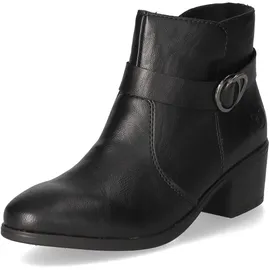 Rieker Damen Ankle Boots 73975, Frauen Stiefeletten,uebergangsschuhe,uebergangsstiefel,knöchelhoch,reißverschluss,Bootee,schwarz (00),39 EU | Gr.: 39