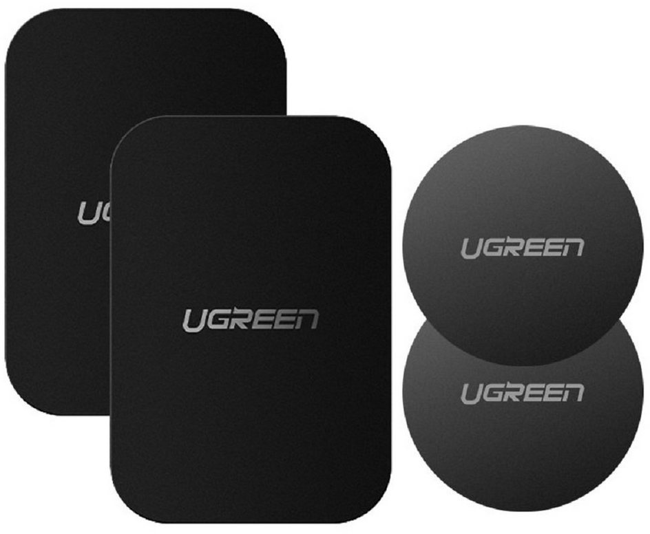 UGREEN Metallplatten für Kfz-Magnetspannplatten Grau (LP123) Smartphone-Halterung schwarz