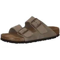 Birkenstock Arizona Weichbettung Veloursleder schmal taupe 44