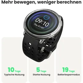 Amazfit Active 2 schwarzes Sport-Silikon