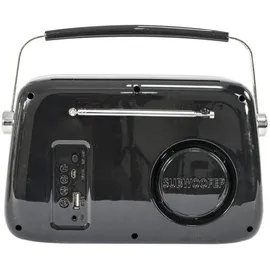 MADISON N.Y Madison Freesound-VR40B Black Retro Radio - Schwarz