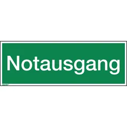 Soennecken Hinweisschild Notausgang 297x105mm PVC