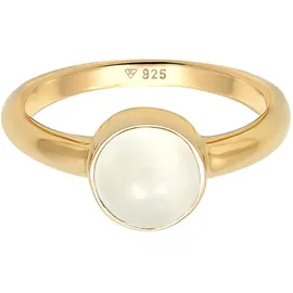 Elli Ring Damen Solitär mit Mondstein in Gold | Gr.: 54