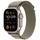 Apple Watch Ultra 2 GPS + Cellular 49 mm Titangehäuse natur, Alpine Loop olive M