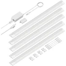 ledscom.de Smarte LED Unterbau-Leuchte SIRIS 5 St. Weiß