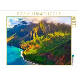 CALVENDO Puzzle CALVENDO Puzzle Farbenfrohe Napali Küste von Kauai, Hawaii, USA 1000 Teile Lege-Größe 64 x 48 cm Foto-Puzzle Bild von Thomas Döring, 1000 Puzzleteile