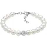 Elli Imitationsperlen 925 Sterling Silber Armbänder & Armreife Damen