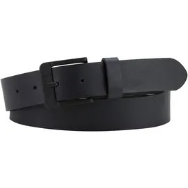 Levi's Herren Ledergürtel Free Metal Schwarz mit eckiger Dornschließe 90